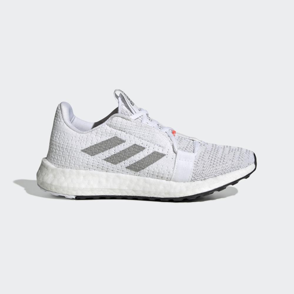 Adidas Boys' Senseboost GO Running Shoes White/Grey/Red Ireland EF0908